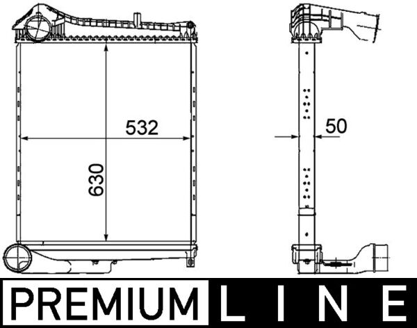 Mahle Original Interkoeler CI 252 000P