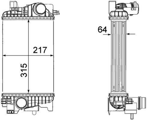 Mahle Original Interkoeler CI 263 000P