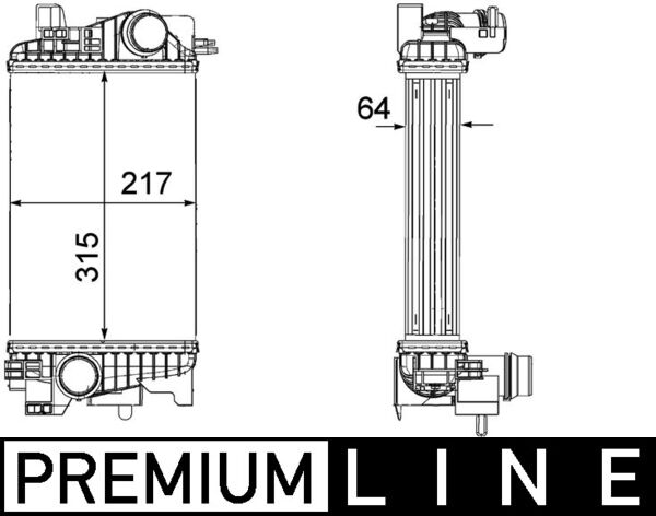 Mahle Original Interkoeler CI 263 000P