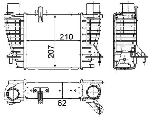 Mahle Original Interkoeler CI 264 000P