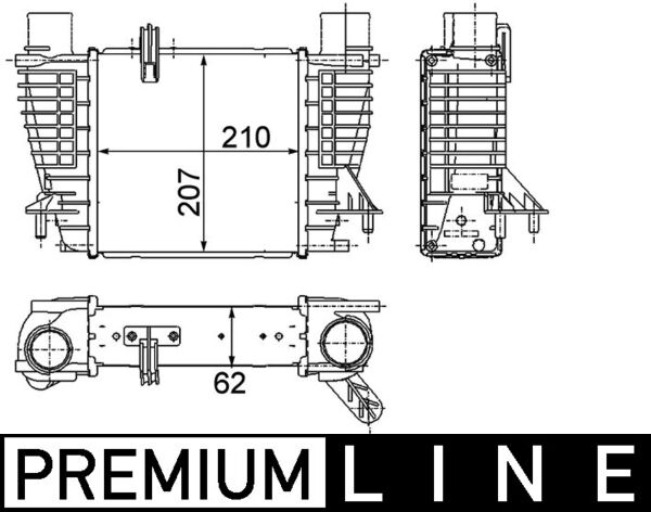 Mahle Original Interkoeler CI 264 000P