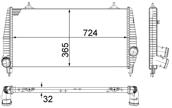 Mahle Original Interkoeler CI 266 000P