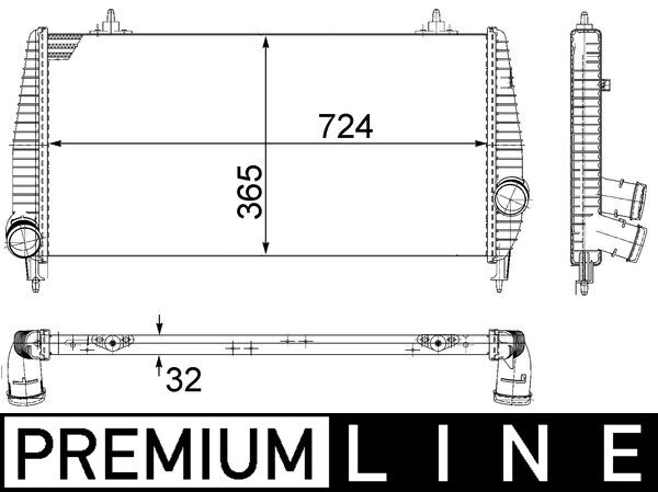 Mahle Original Interkoeler CI 266 000P