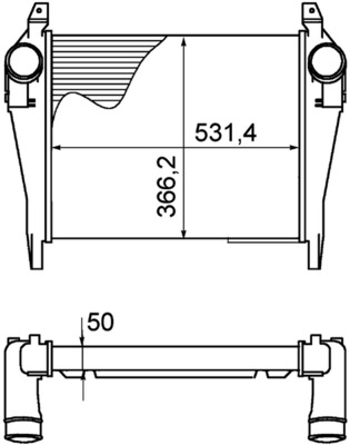 Mahle Original Interkoeler CI 268 000P