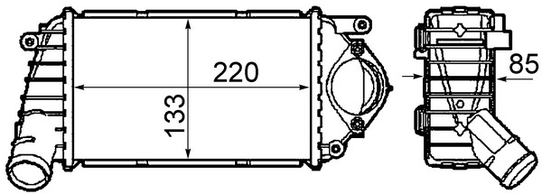 Mahle Original Interkoeler CI 302 000P