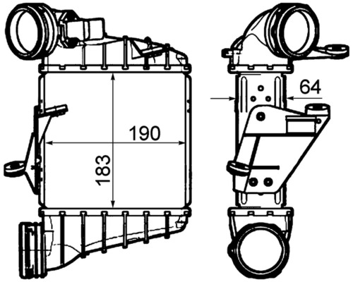 Mahle Original Interkoeler CI 306 000P