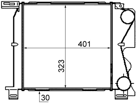 Interkoeler Mahle Original CI 307 000P