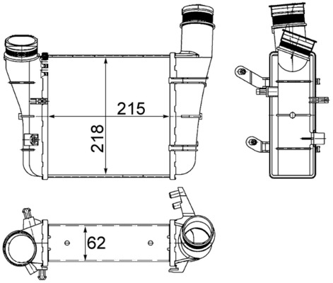 Interkoeler Mahle Original CI 336 000S