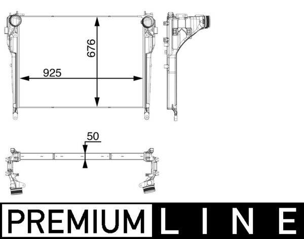 Mahle Original Interkoeler CI 33 000P