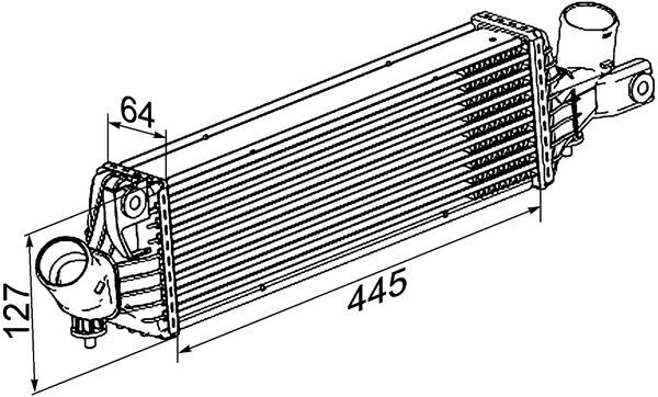 Mahle Original Interkoeler CI 355 000P