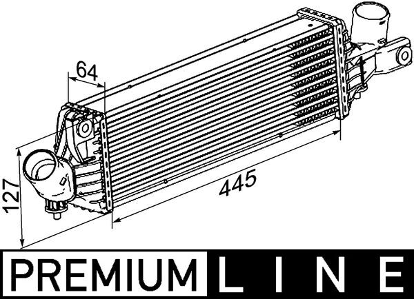 Mahle Original Interkoeler CI 355 000P