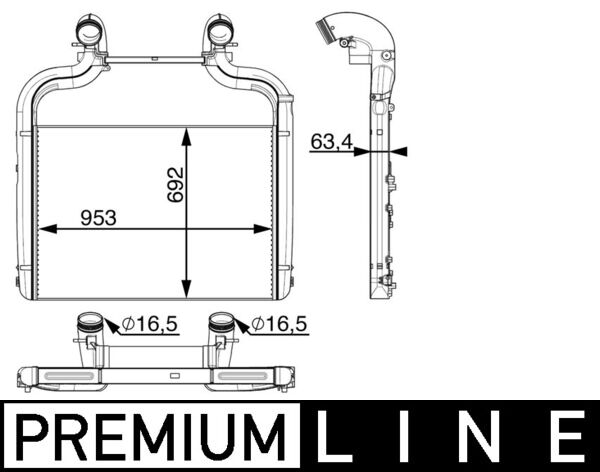 Mahle Original Interkoeler CI 36 000P