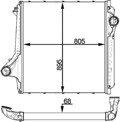 Mahle Original Interkoeler CI 374 000P