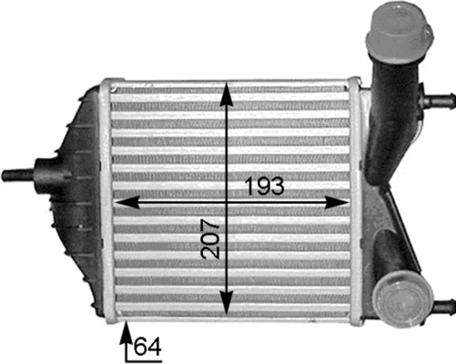 Interkoeler Mahle Original CI 378 000S