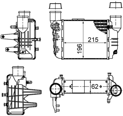 Mahle Original Interkoeler CI 381 000S