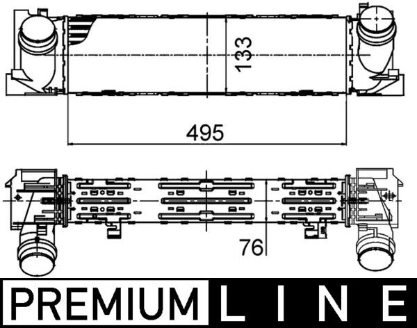 Mahle Original Interkoeler CI 393 000P