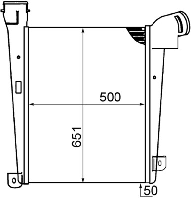 Mahle Original Interkoeler CI 400 000P