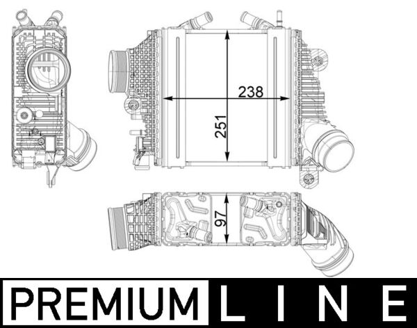 Mahle Original Interkoeler CI 411 000P