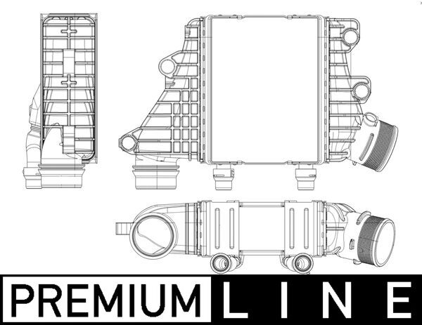 Mahle Original Interkoeler CI 412 000P