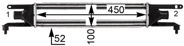 Mahle Original Interkoeler CI 435 000P