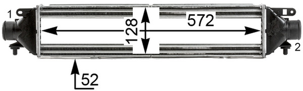 Mahle Original Interkoeler CI 437 000P