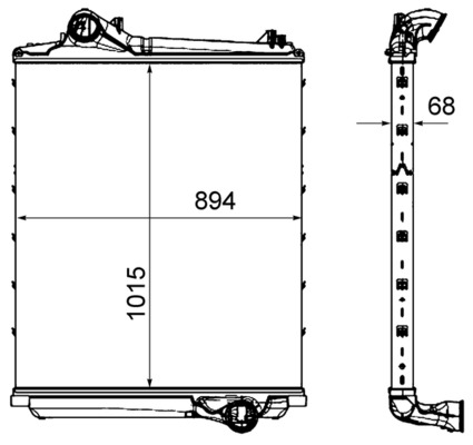 Mahle Original Interkoeler CI 452 000P