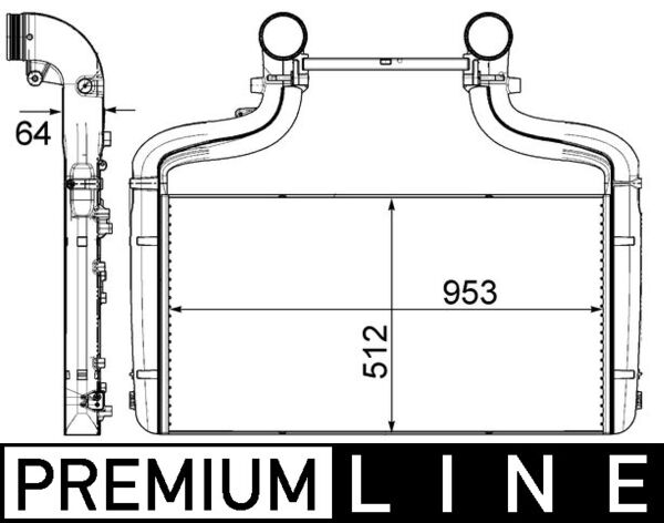 Mahle Original Interkoeler CI 454 000P