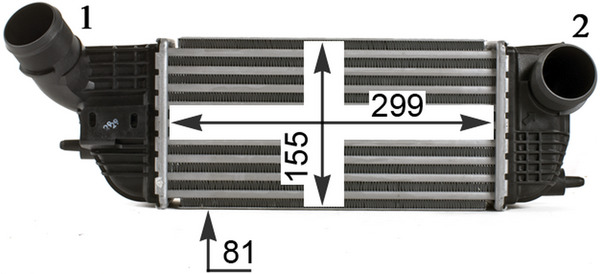 Mahle Original Interkoeler CI 466 000P