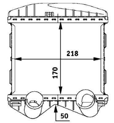 Mahle Original Interkoeler CI 46 000P