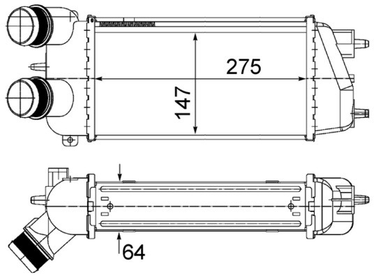 Interkoeler Mahle Original CI 494 000S