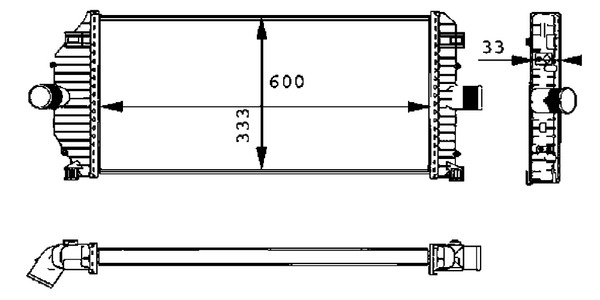 Mahle Original Interkoeler CI 50 000P