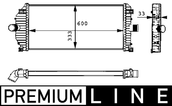 Mahle Original Interkoeler CI 50 000P