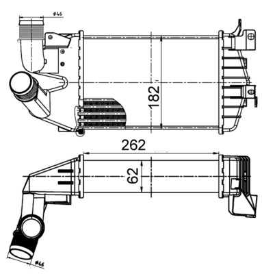 Interkoeler Mahle Original CI 510 000S