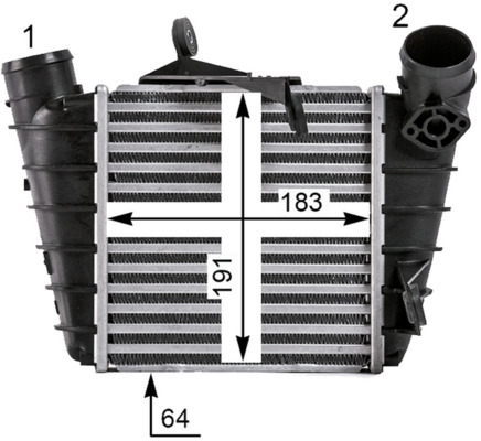 Mahle Original Interkoeler CI 530 000P