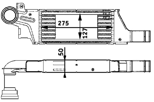 Mahle Original Interkoeler CI 61 000P