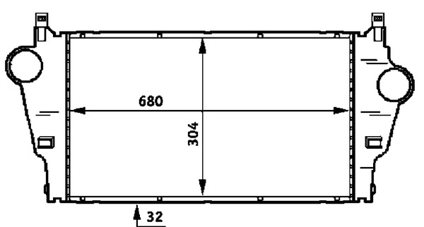 Mahle Original Interkoeler CI 62 000P