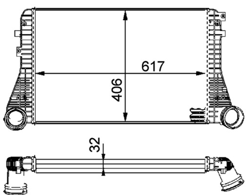 Mahle Original Interkoeler CI 83 000P