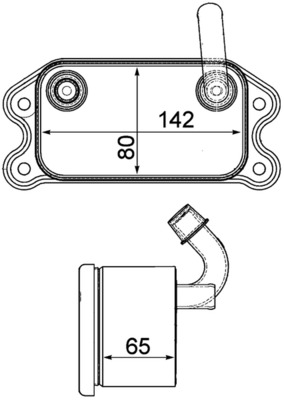 Mahle Original Oliekoeler motorolie CLC 101 000P