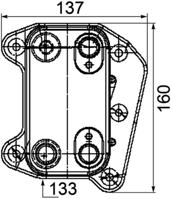 Mahle Original Oliekoeler motorolie CLC 104 000P