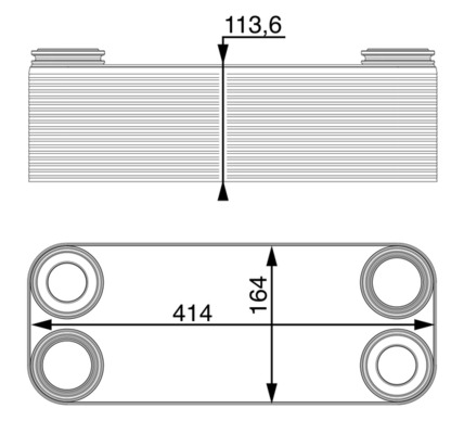 Mahle Original Oliekoeler motorolie CLC 14 000P