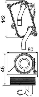 Mahle Original Oliekoeler motorolie CLC 24 000P