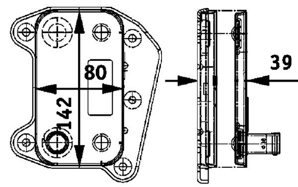 Mahle Original Oliekoeler motorolie CLC 52 000P