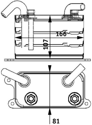 Mahle Original Oliekoeler motorolie CLC 62 000P