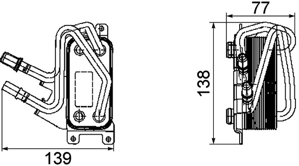 Mahle Original Oliekoeler motorolie CLC 67 000P