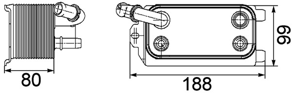 Mahle Original Oliekoeler motorolie CLC 72 000P