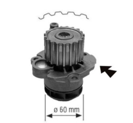 Waterpomp Mahle Original CP 557 000S