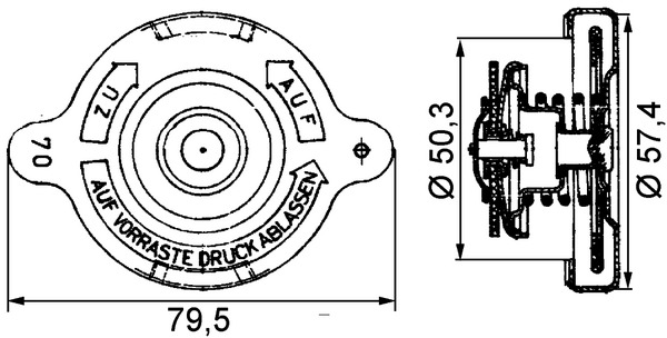 Mahle Original Radiateurdop CRB 16 000P