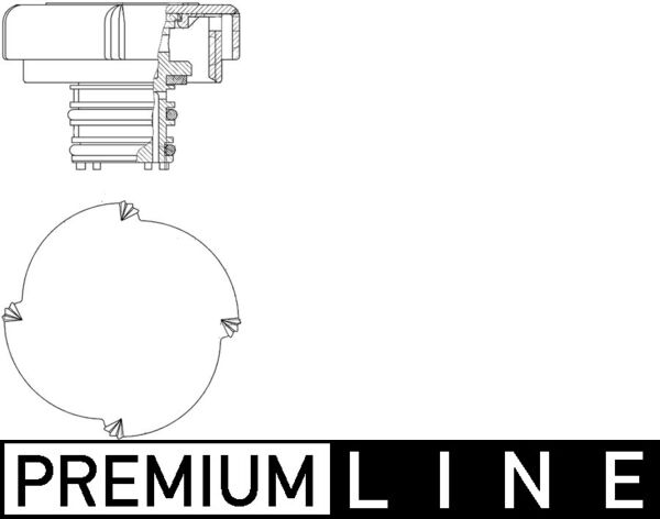 Mahle Original Radiateurdop CRB 21 000P