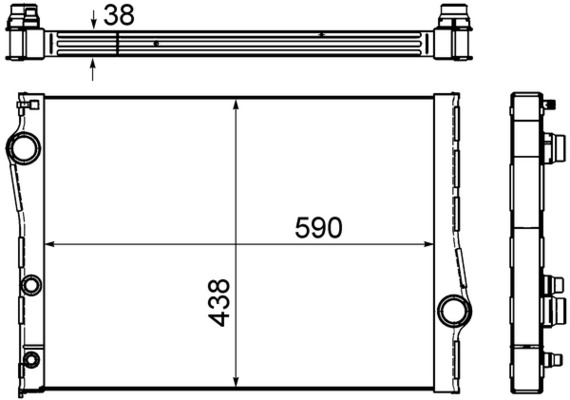 Mahle Original Radiateur CR 1049 000S