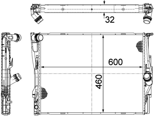 Mahle Original Radiateur CR 1087 000P